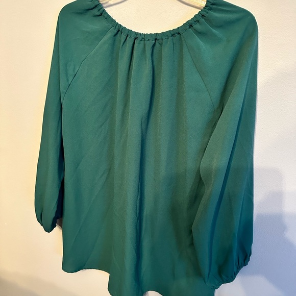 Hawthorn (Stitch Fix) Hunter Green blouse XXL - Picture 3 of 3